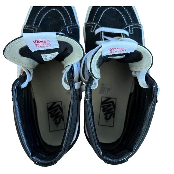 VANS SK8-HI Top SHOE Black Suede Size 8.5 Women / 7 Men - Picture 5 of 7